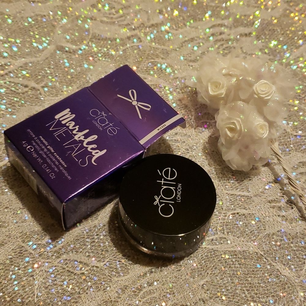 ❇️WICKED Ciate DISCONTINUED Marbled Metals Metallic Glitter Shadow NWT - Picture 5 of 6